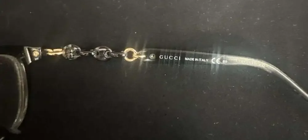 Gucci Eyeglasses GG 3624 6DQ Polished Black/Gold Square Frame